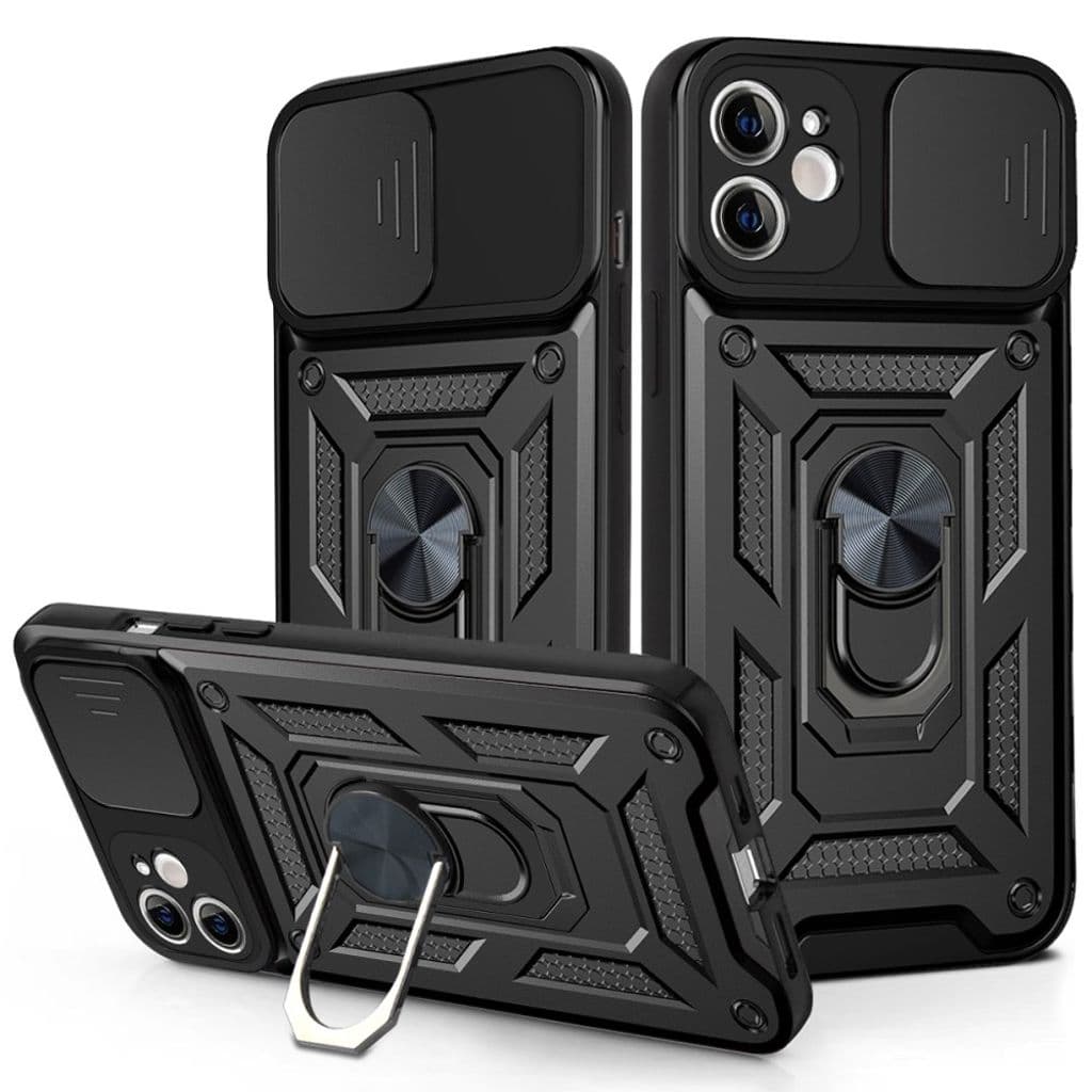 iPhone 11 Skal med Ringhållare - Svart