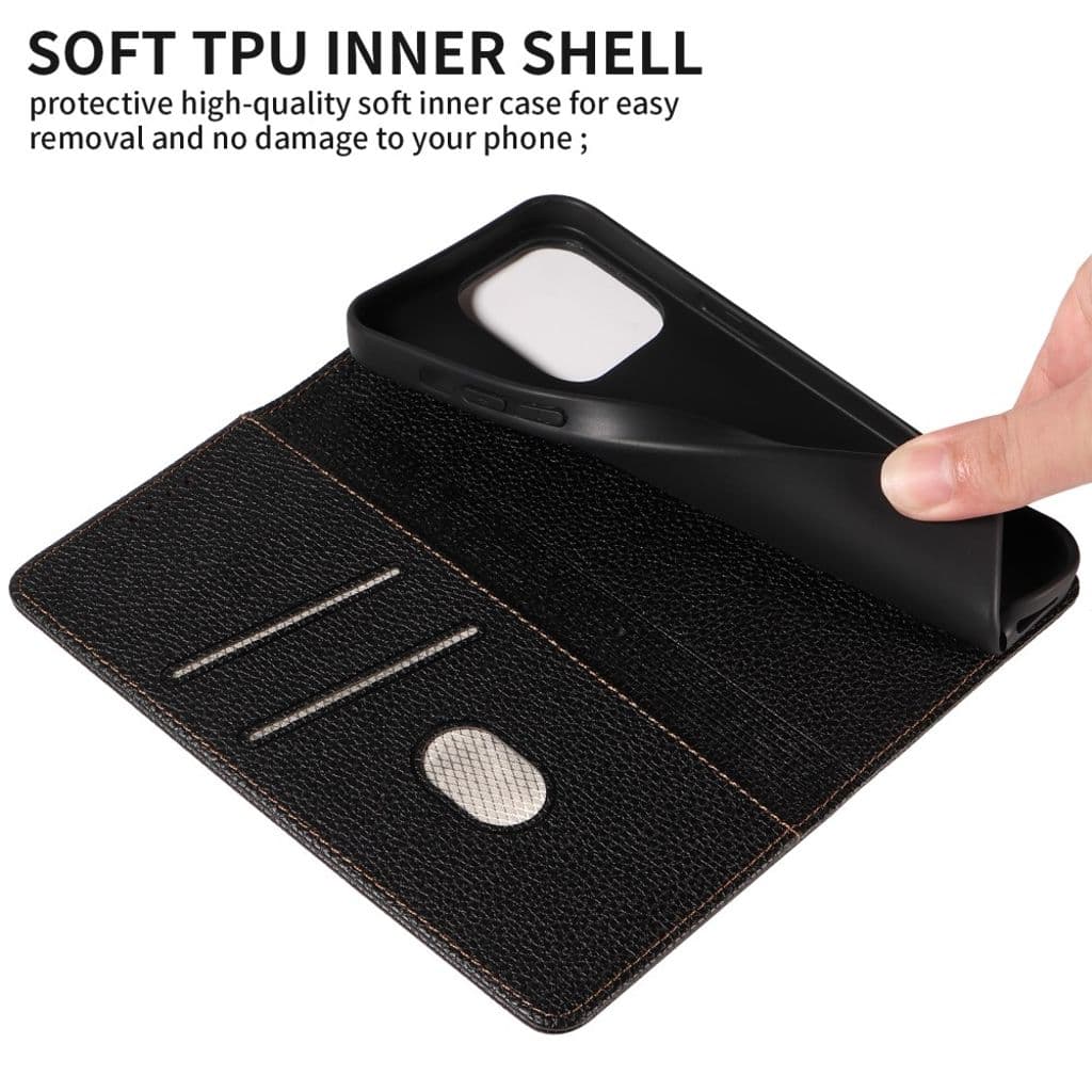 iPhone 14 Pro Max Plånboksfodral RFID-blockerande – Svart - Bild 12