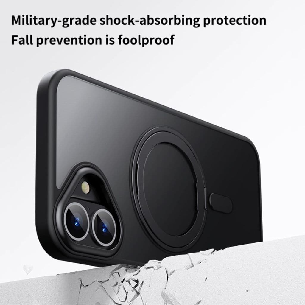 iPhone 16 Plus Skal med stativ - Svart - Bild 4