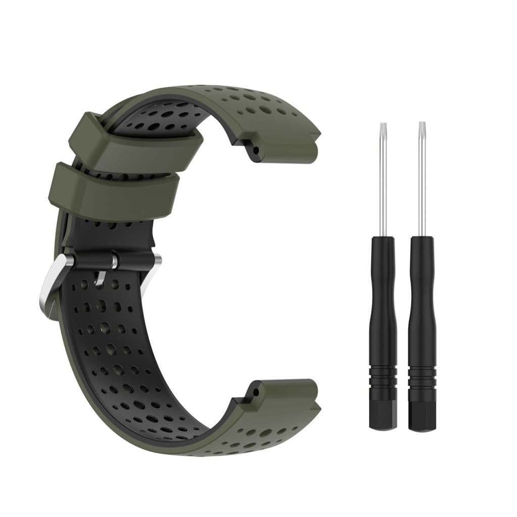 Garmin Forerunner 735XT/620/630/220/230/238 Tvåfärgat Klockarmband - Grön/Svart - Bild 4