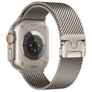 Apple Watch 42/44/46/49mm Armband Milanese Snabbfäste - Grå