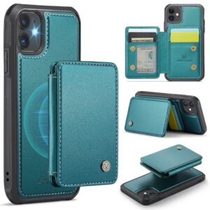Jeehood iPhone 11 Skal med Avtagbar Magnetisk Kortväska – Cyan