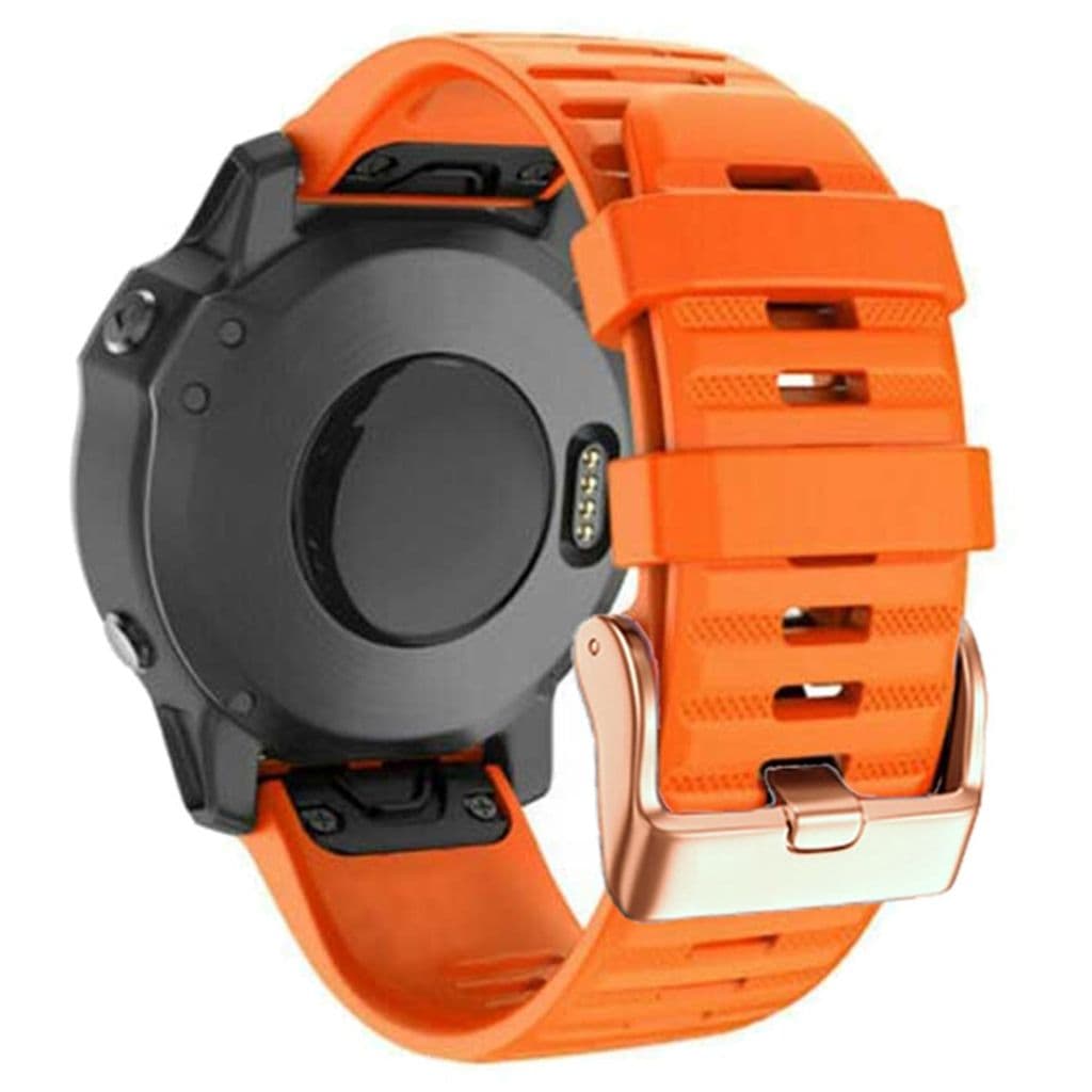 Garmin Fenix 7S/6S/5S/Instinct 2S etc. Silikon Klockarmband - Orange - Bild 2