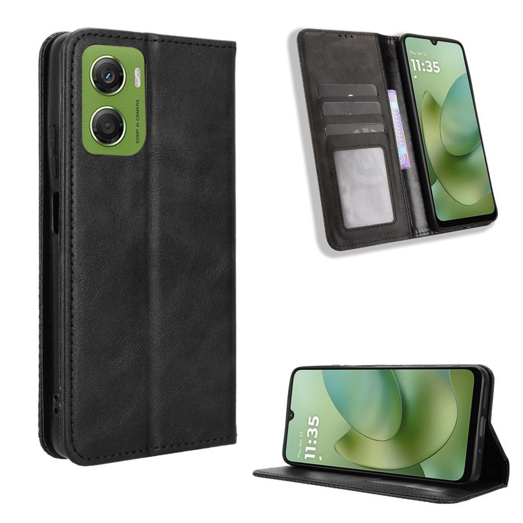 Motorola Moto G06 Power 4G/Moto G06 4G Plånboksfodral – Svart