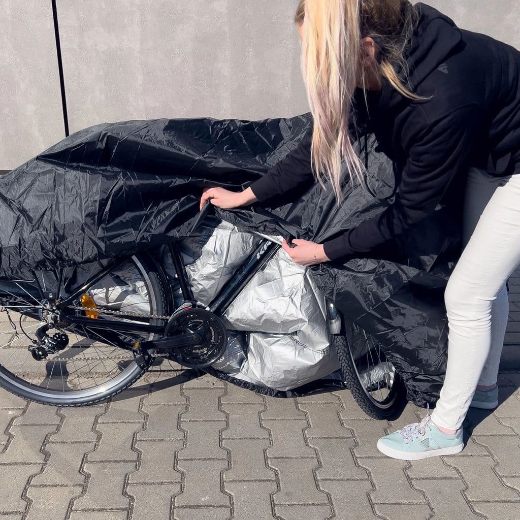 Vattentätt XL-skydd för Grill, cykel, motorcykel, trädgårdsmöbler - Svart - Bild 4