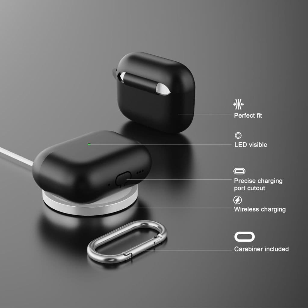 Apple AirPods Pro 3 Skal i silikon - Svart - Bild 3