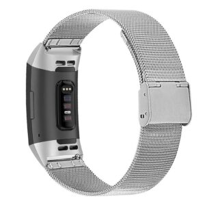 Fitbit Charge 6/5 Klockarmband i rostfritt stål - Silver