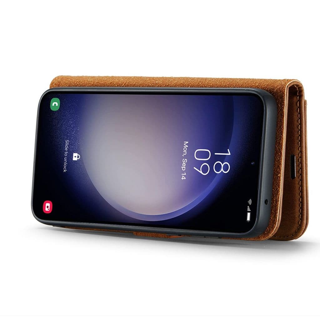 DG.MING Samsung Galaxy S25 Plånboksfodral - Brun - Bild 3