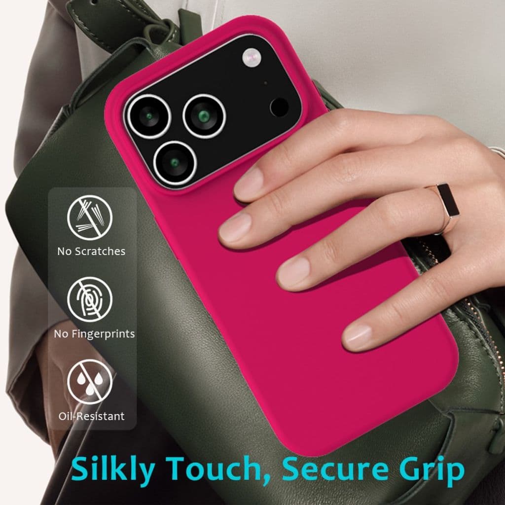 iPhone 17 Pro Silikonskal - Chockrosa - Bild 7