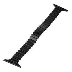 Apple Watch 49/46/44/42mm Armband i rostfritt stål med fjärilsspänne - Svart