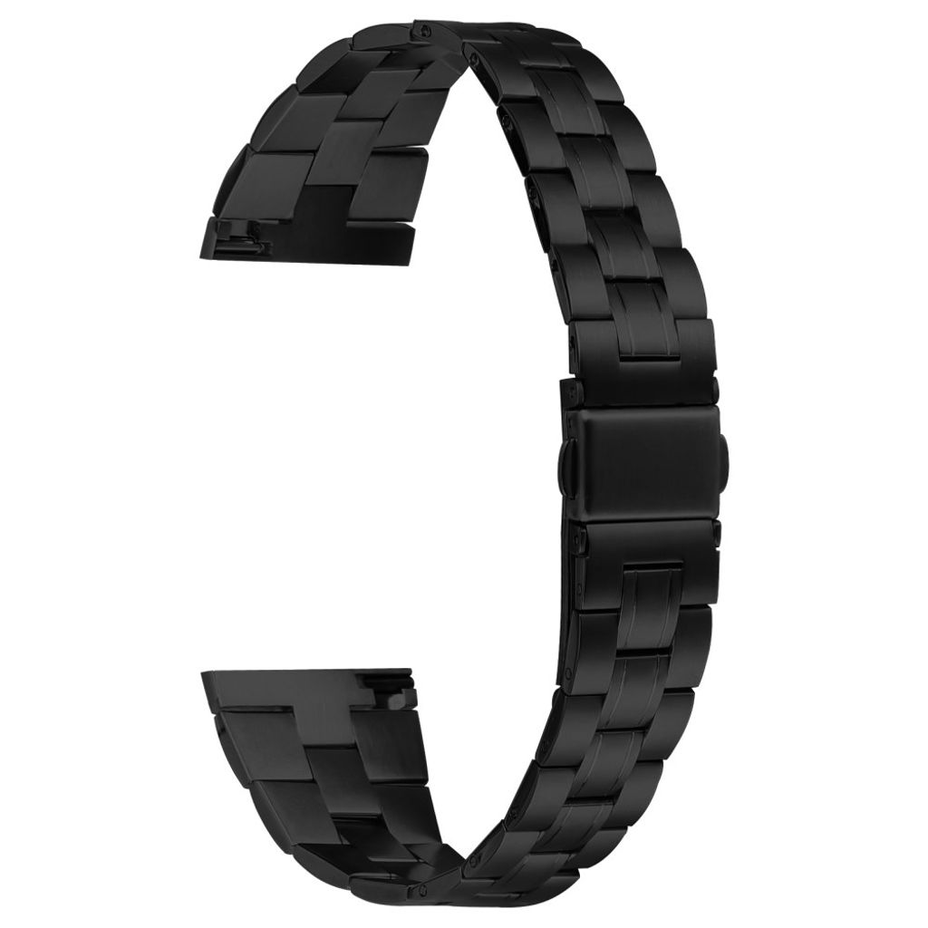 Fitbit Versa Lite/Versa 2/Versa Armband i rostfritt stål - Svart