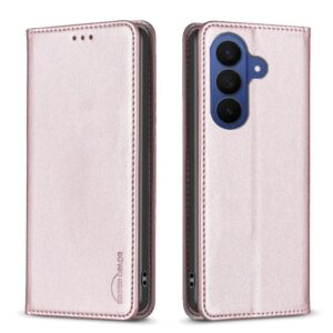 BINFEN COLOR BF18 Samsung Galaxy A37 5G Plånboksfodral med ställ och kortfack - Roséguld