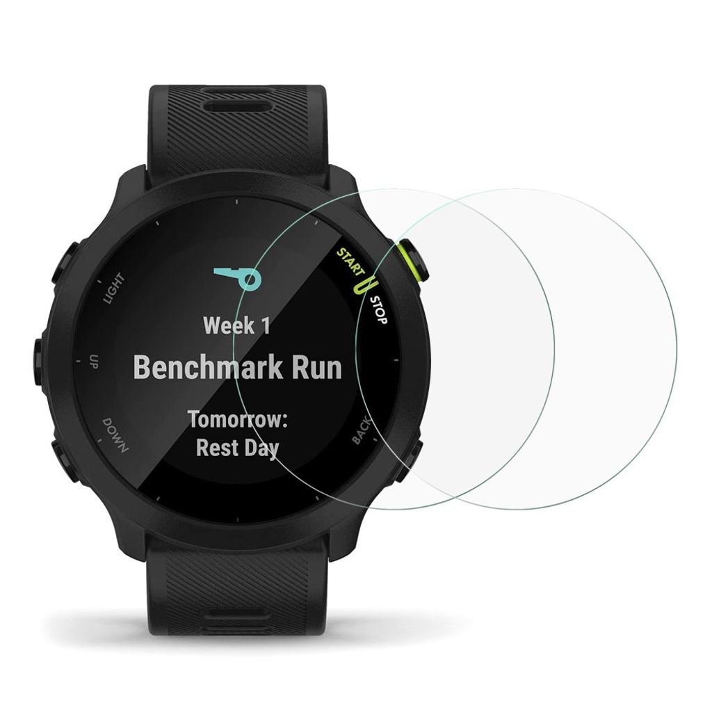 Garmin Forerunner 55 Skärmskydd i härdat glas 2-pack - Transparent