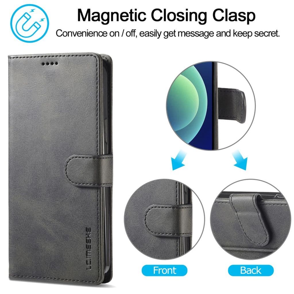 LC.IMEEKE iPhone 15 Pro Max Plånboksfodral - Svart - Bild 8