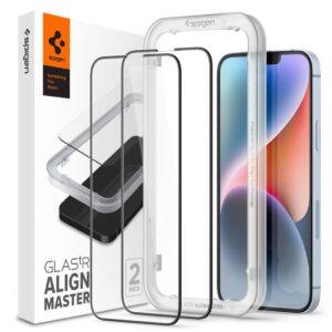 Spigen ALM Glass FC Skärmskydd 2-pack till iPhone 13/13 Pro/14/16e/17e