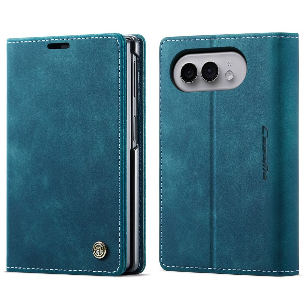 CASEME iPhone Duo Plånboksfodral i PU-läder - Blå