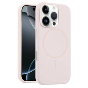 iPhone 16 Pro Max Skal MagSafe-kompatibel Liquid Silicone Ljusrosa