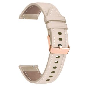 Garmin Forerunner 265S Klockarmband i Läder, 18mm - Beige