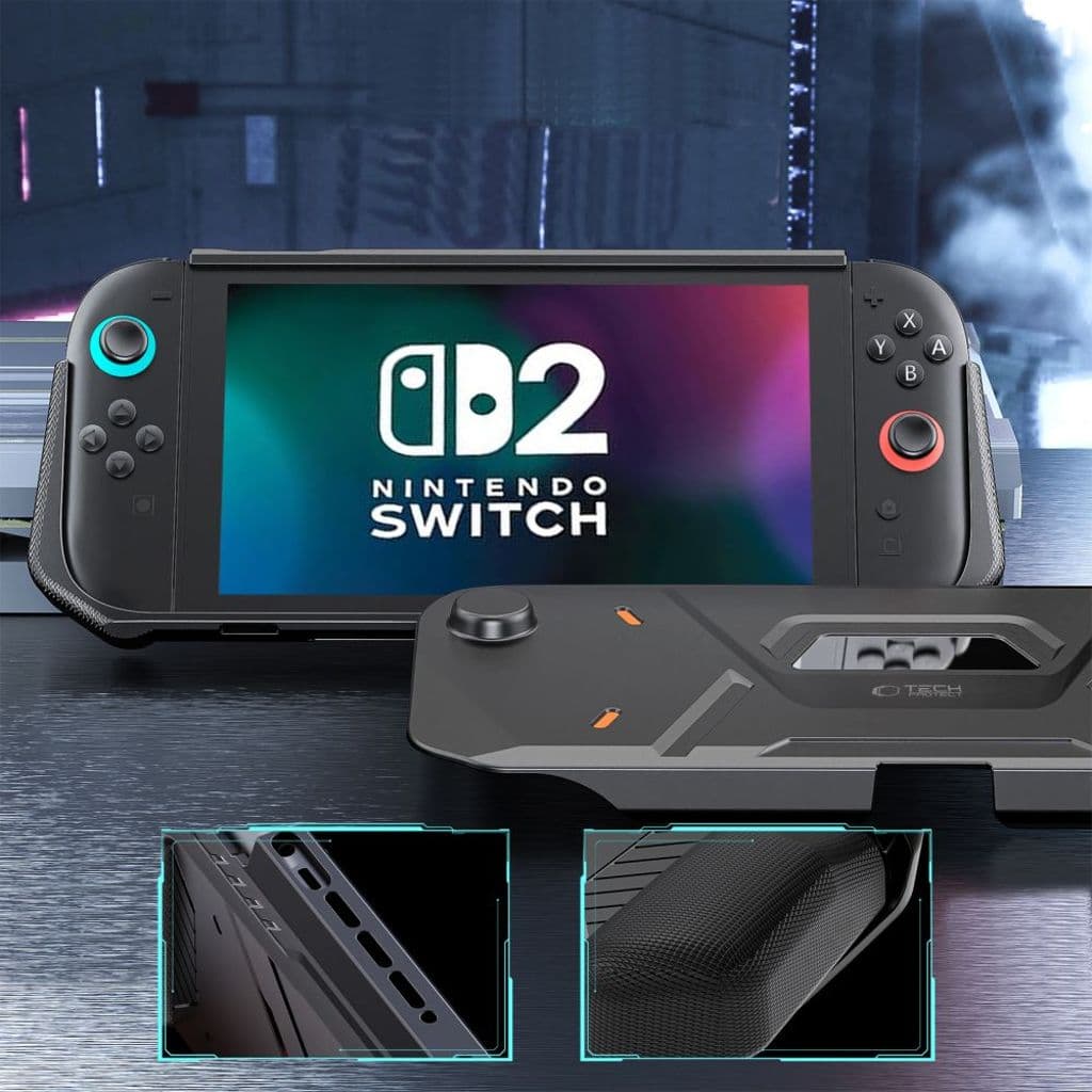 Tech-Protect Carbonox skal till Nintendo Switch 2 - Svart - Bild 10