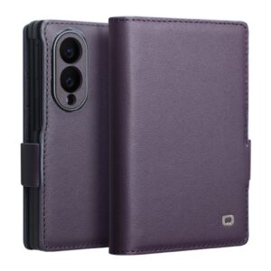 QIALINO Samsung Galaxy Z Fold8 Plånboksfodral riktigt läder - Lila