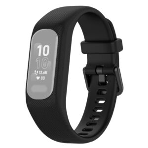 Garmin Vivosmart 5 Silikonarmband med skal - Svart