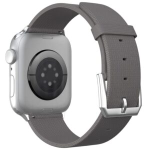Apple Watch 42/41/40/38mm Justerbart Nylonarmband - Grå