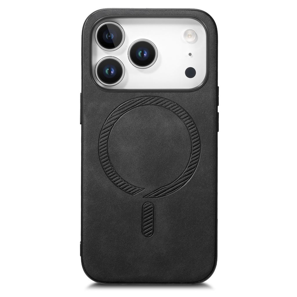 iPhone 18 Pro Max/17 Pro Max MagSafe Skal i PU-läder - Svart