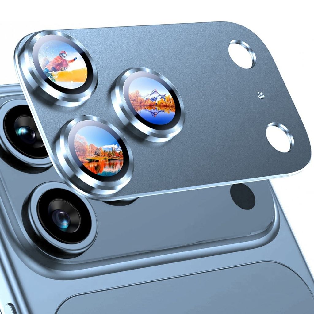 Linsskydd till iPhone 18 Pro - härdat glas med aluminiumram