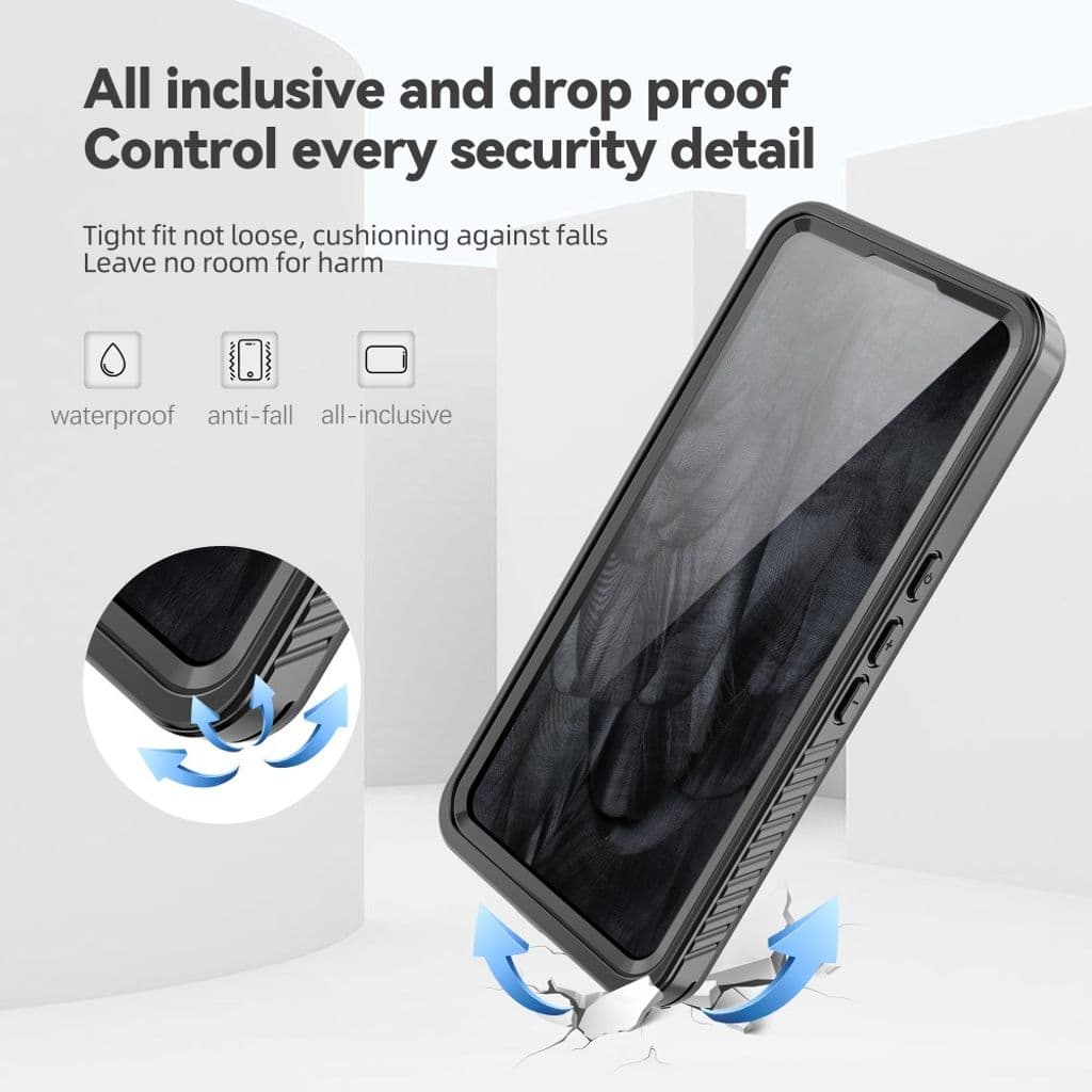 Google Pixel 8 Pro Vattentätt IP68 Skal - Svart - Bild 5