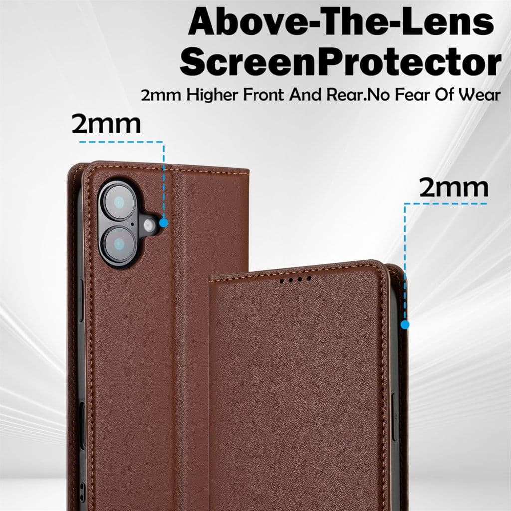LC.IMEEKE iPhone 17 Plånboksfodral - Brun - Bild 11