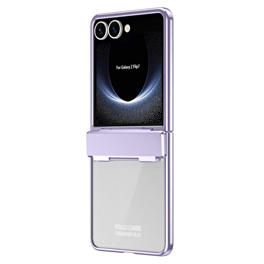 Samsung Galaxy Z Flip7 5G Skal med skärmskydd - Lila - Bild 2