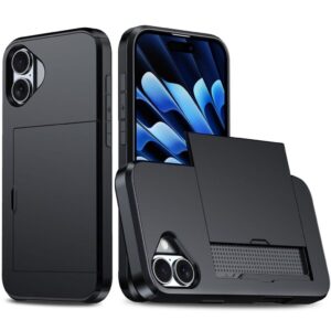 iPhone 16 Plus Skal med kortplats - Svart