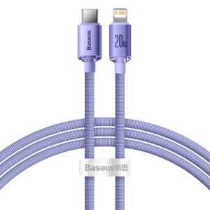 Baseus USB-C till Lightning-kabel 20W PD, 1,2m - Lila