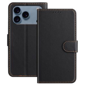 Taltech iPhone 18 Pro/17 Pro Plånboksfodral PU-läder - Svart