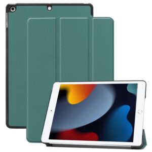 iPad 10.2" (2021/2020/2019) Tri-fold Fodral i PU-läder - Svart/Grön