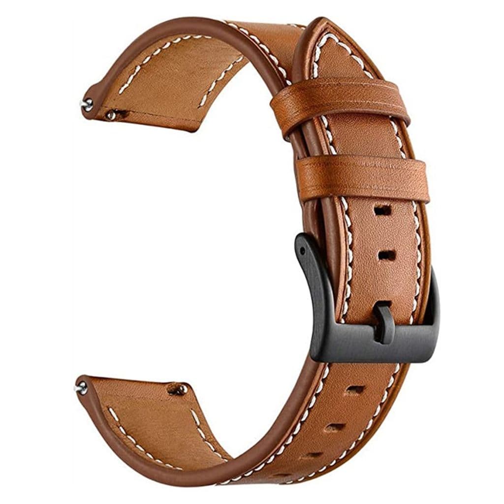 Garmin Venu Klockarmband i Läder, 20 mm - Brun