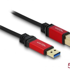 DeLOCK USB 5 Gbps Kabel USB-A till USB-B 5m Premium