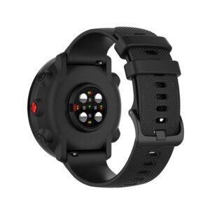 Samsung Gear S3 Classic/Frontier m.fl. Silikonarmband 22mm - Svart