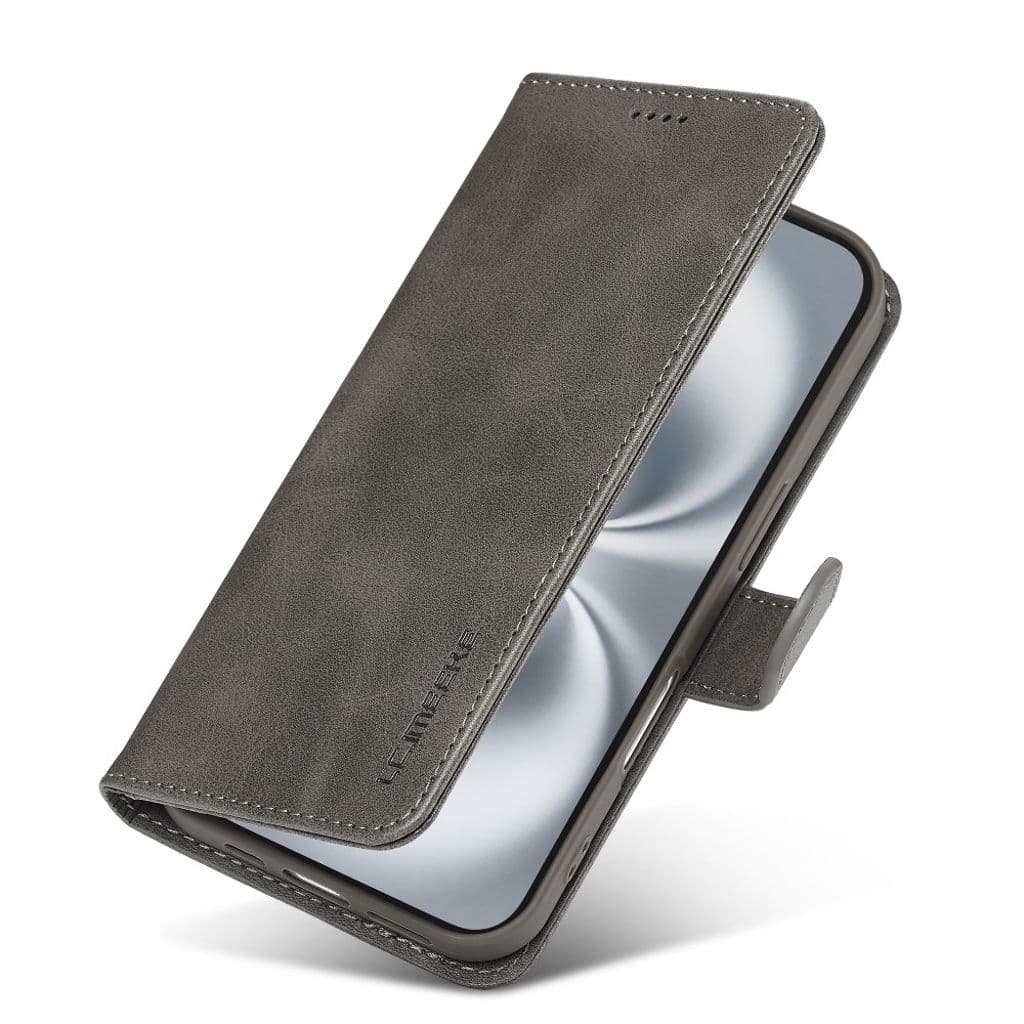 LC.IMEEKE iPhone 17 Plånboksfodral med Stativ - Grå - Bild 4