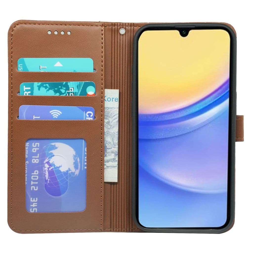 Samsung Galaxy A26 5G Fodral med Rem - Brun - Bild 2