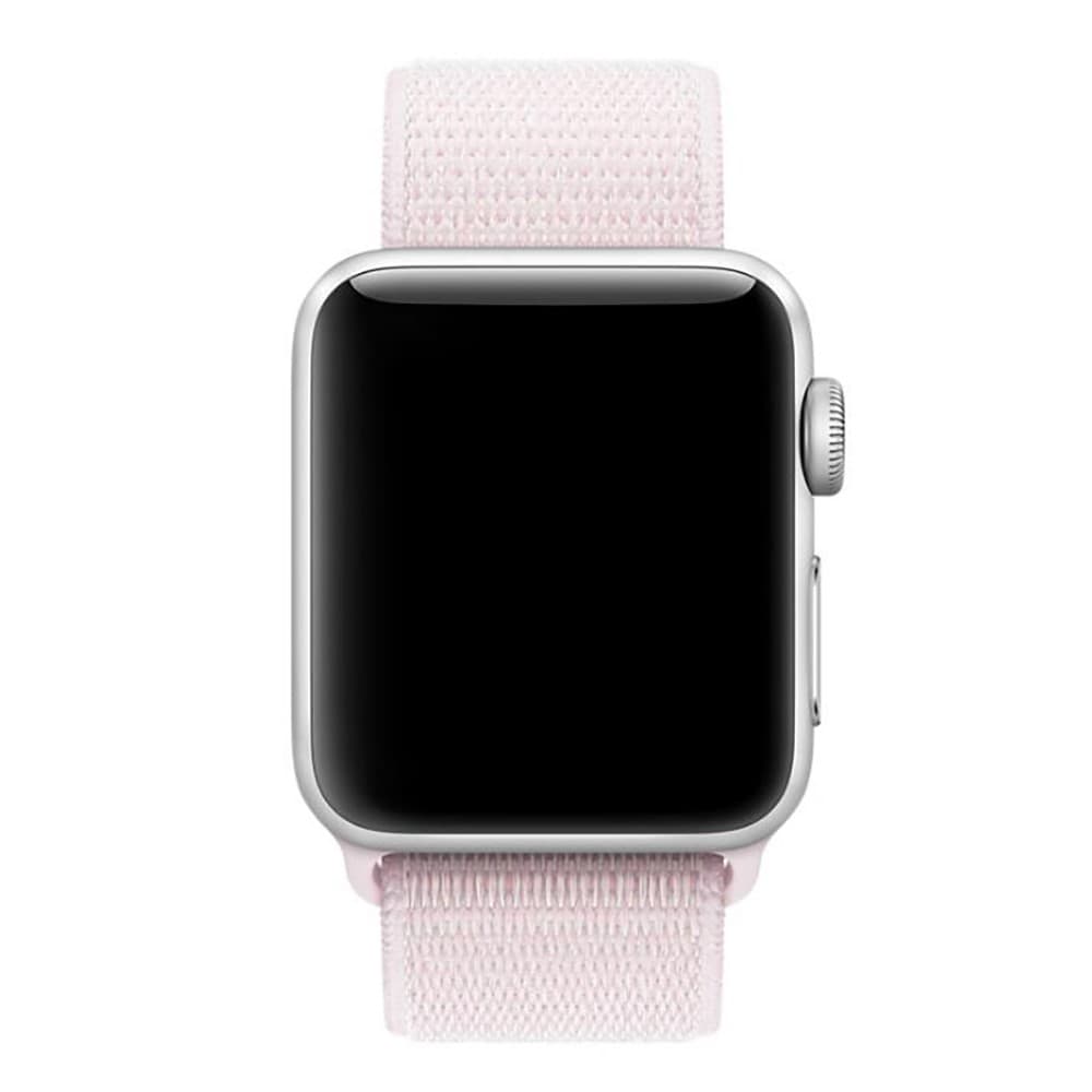 Apple Watch 38/40/41/42mm Nylon Klockarmband - Rosa