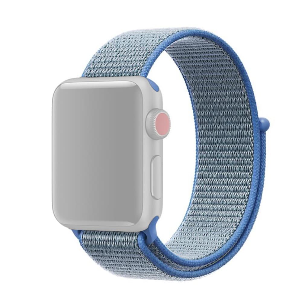 Apple Watch 38/40/41/42mm Nylon Klockarmband - Blå