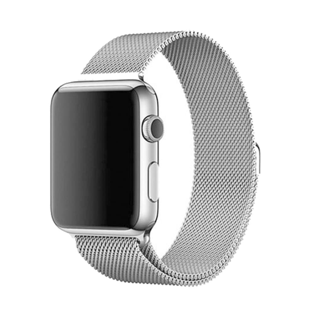 Apple Watch 42/44/46/49mm Klockarmband Milanese - Silver