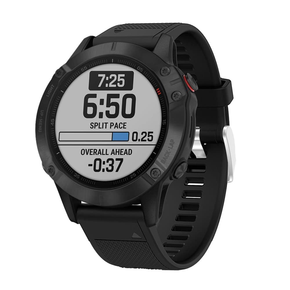 Garmin Fenix 7/6/6 Pro/Forerunner935/945 etc. Klockarmband i silikon - Svart - Bild 3