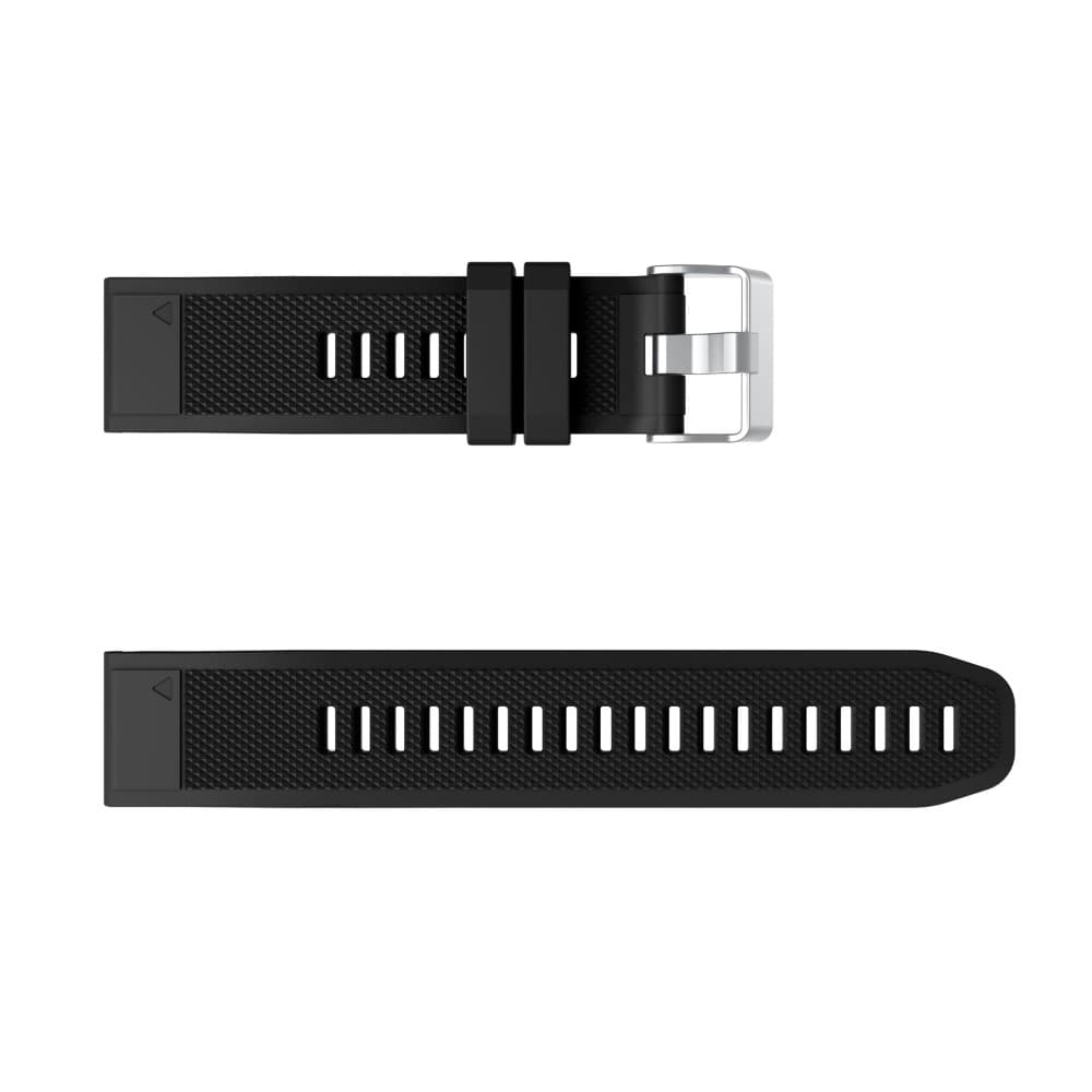 Garmin Fenix 7/6/6 Pro/Forerunner935/945 etc. Klockarmband i silikon - Svart - Bild 5