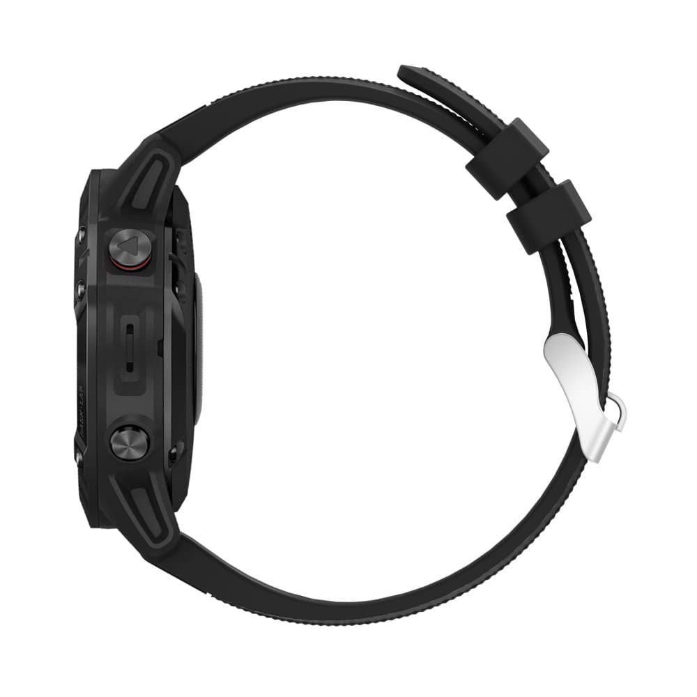 Garmin Fenix 7/6/6 Pro/Forerunner935/945 etc. Klockarmband i silikon - Svart - Bild 4