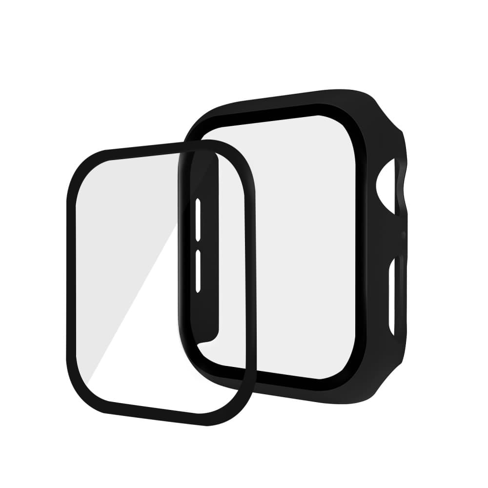 Apple Watch 4/5/6/SE 44mm Skal + skärmskydd - Svart