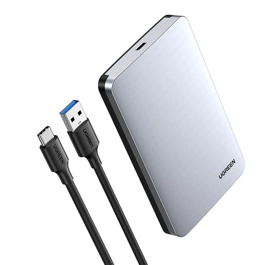 Ugreen 2,5" SATA-hölje USB-C - Silver