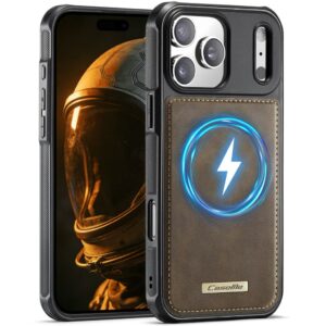 CASEME C69 Magnetiskt Skal i PU-läder till iPhone 18 Pro Max/17 Pro Max - Brun