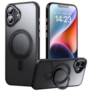 iPhone 16 Plus Skal med stativ - Svart
